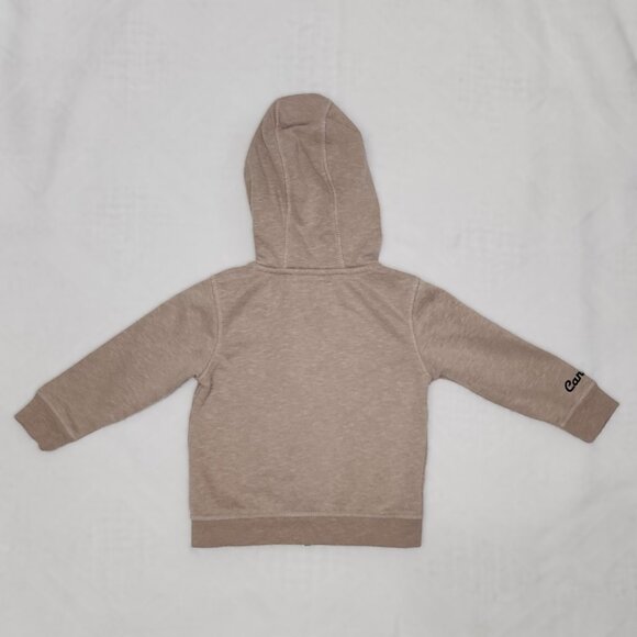 Light Brown Toddler Hoodie With Moose Logo - Picture 2 of 6